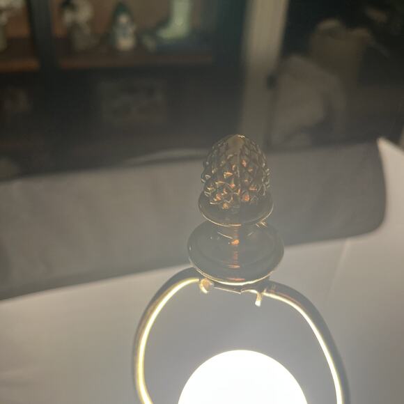 EX LARGE PINEAPPLE LAMP 1970 BRASS BRONZE MID CENTURY REGENCY HOLLYWOOD 2 Avail - Picture 5 of 16